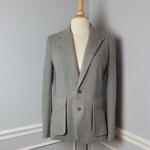 POLO RALPH LAUREN Gray Wool‎ Blend Preppy Old Money British Countryside Blazer 8